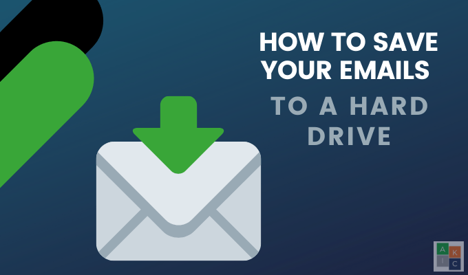 How To Save Your Emails To a Local Hard Drive image 1
