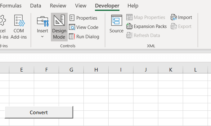 excel 2016 show developer tab