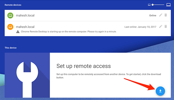 chrome remote desktop how to connect