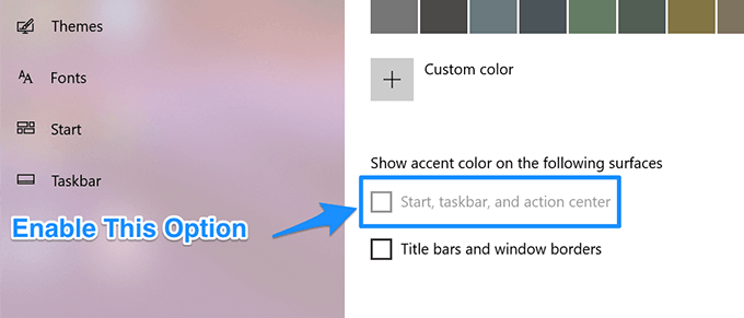 change color of windows taskbar