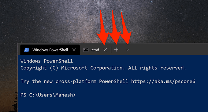 How To Use The Tabbed Command Prompt In Windows 10 image 2