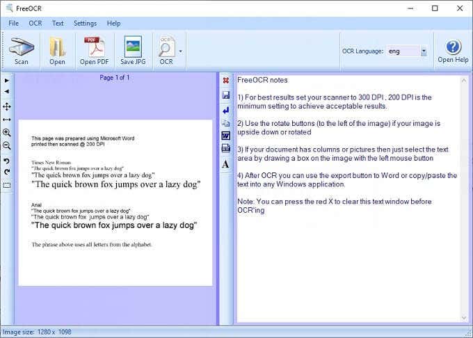 convert tiff to word office 2010