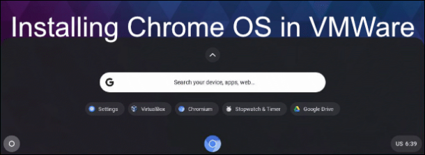 Chrome os как установить на vmware