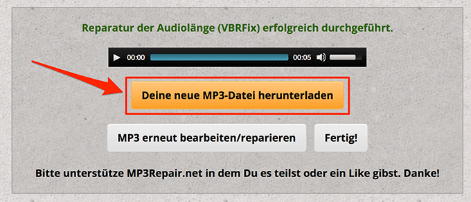 Find and Fix Damaged MP3 Files - 16