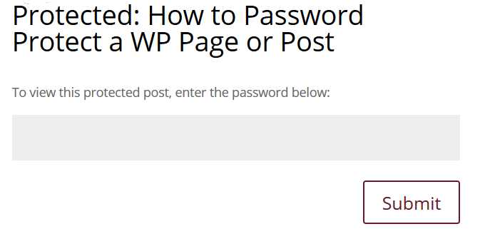 How To Password Protect Pages On Your WordPress Website - 32