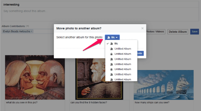 Move Photos to a Different Album in Facebook - 40