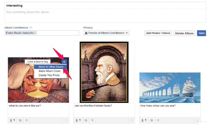 Move Photos to a Different Album in Facebook image 20