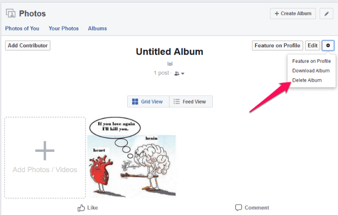 Move Photos To A Different Album In Facebook