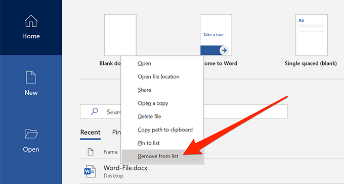 How to Clear Recently Opened File List in Word - 72