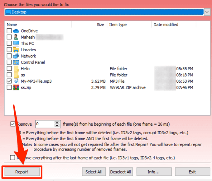 Find and Fix Damaged MP3 Files image 9