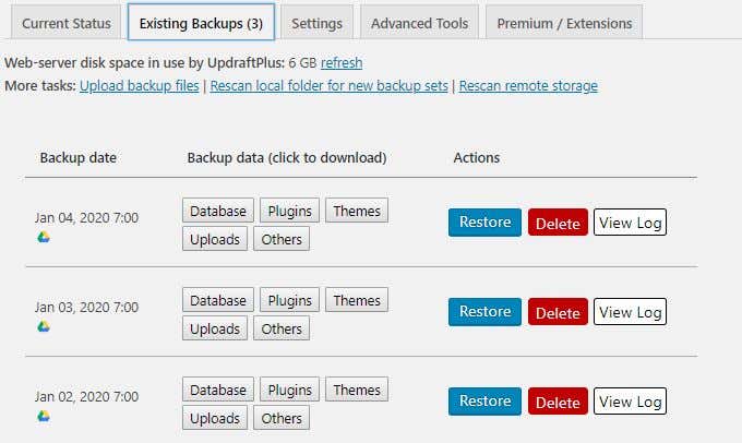 How To Backup Your WordPress Site - 14