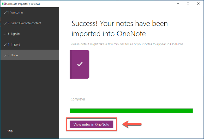 import onenote to evernote