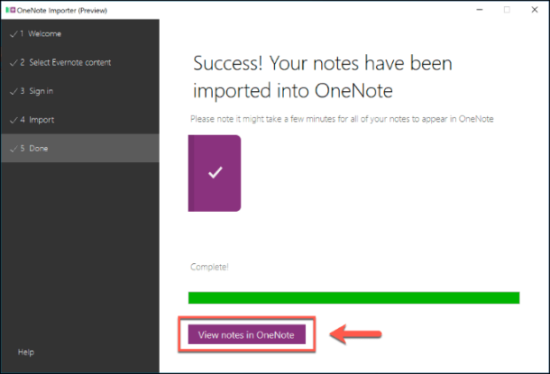 download onenote evernote importer