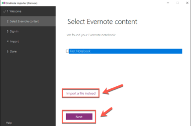 transfer onenote to evernote mac