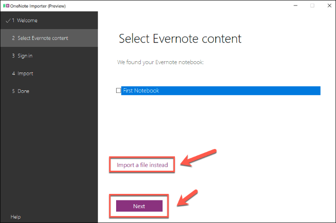 evernote import onenote 2013