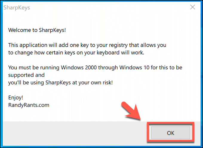 windows 10 remap keyboard key