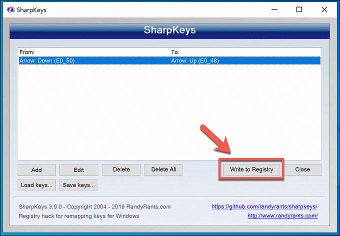 remap keyboard keys windows 7 registry