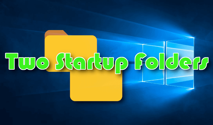 create startup folder windows 10