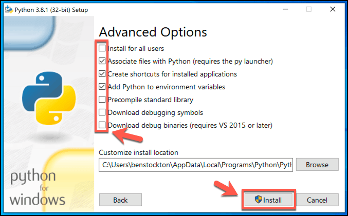 Где находится интерпретатор python windows