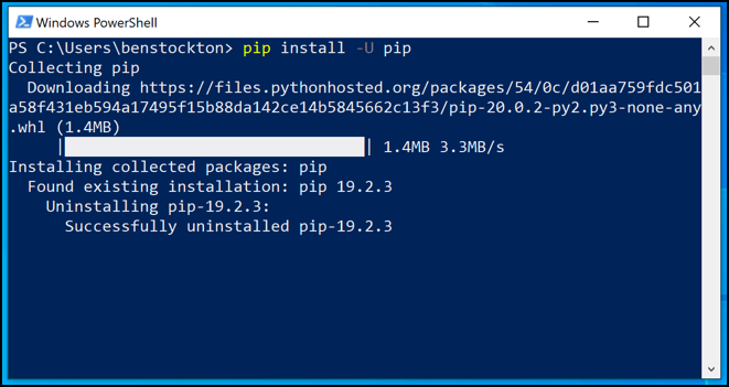 Python не видит модуль установленный pip windows