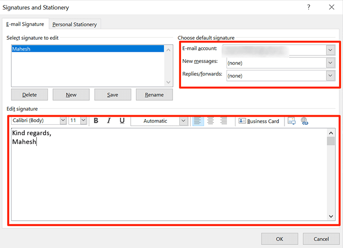 How To Add a Signature In Outlook - 24