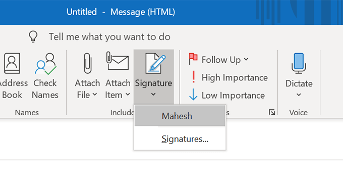 How To Add a Signature In Outlook - 92