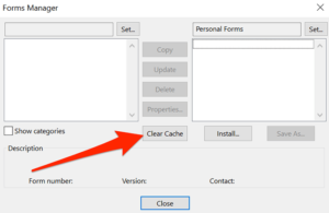 clear cache in outlook