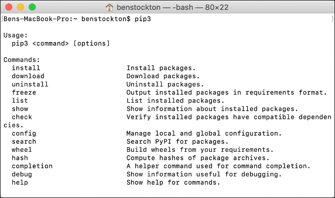 mac python install pip