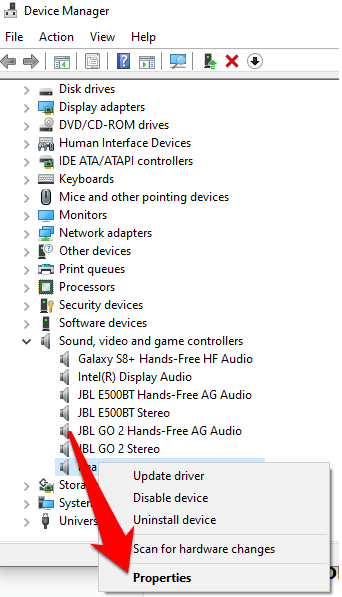 rear audio jack not working windows 10