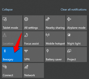 turning on bluetooth windows 10 button missing