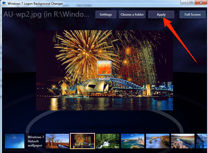 How To Change The Windows 7 Login Screen Background Image - 3