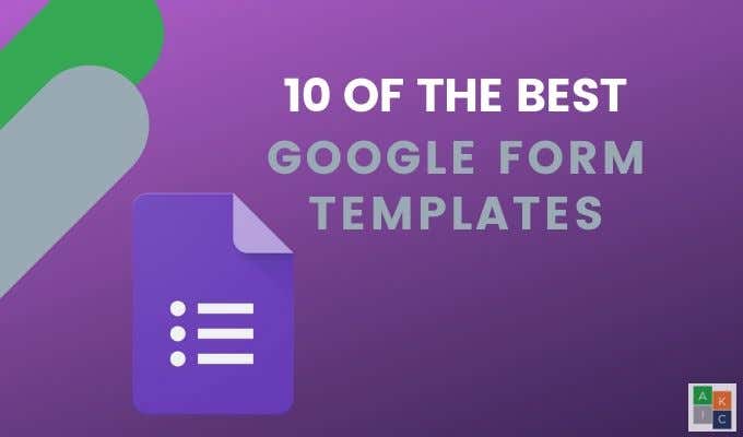 The 10 Best Google Forms Templates image 1