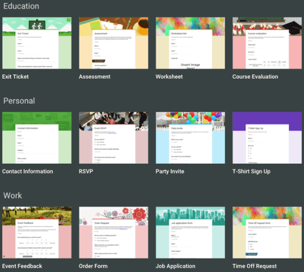 the 10 best google forms templates