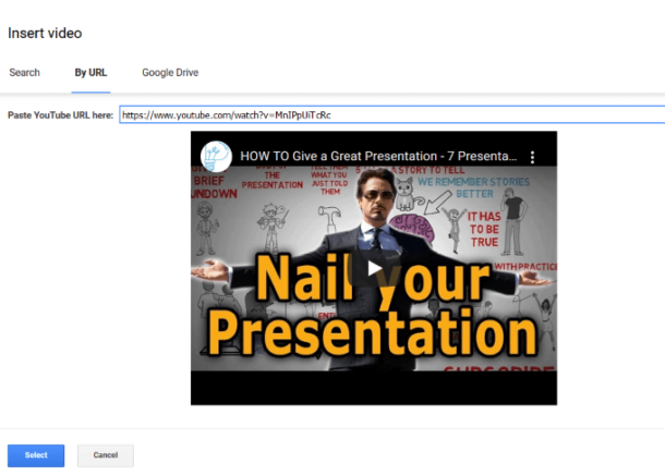 How To Embed Video In Google Slides