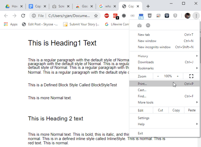 How to Print a Google Doc With Comments image 9