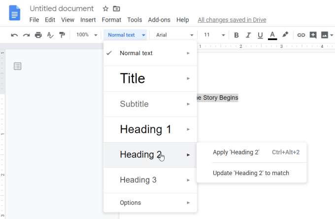 How a Google Docs Table Of Contents Works image 2