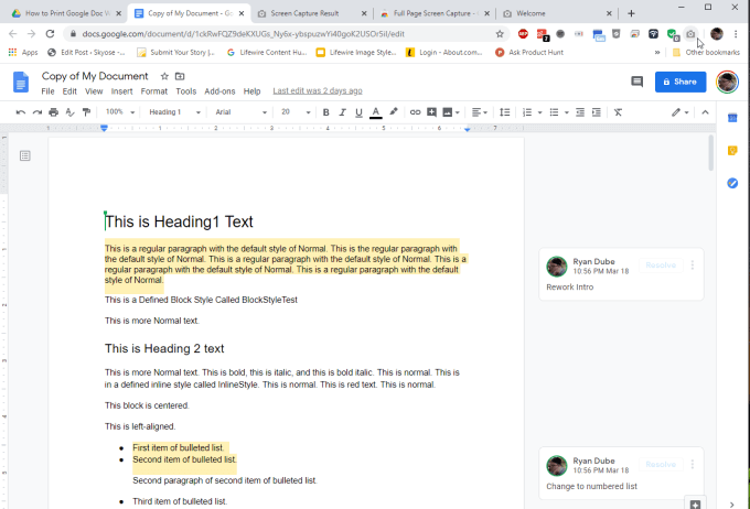 How to Print a Google Doc With Comments image 10