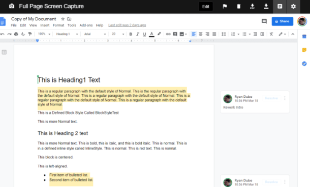 How to Print a Google Doc With Comments