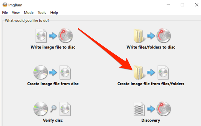 how to yield iso cd image in windows 7