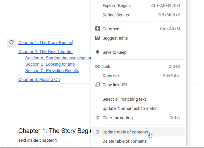 How a Google Docs Table Of Contents Works image 9
