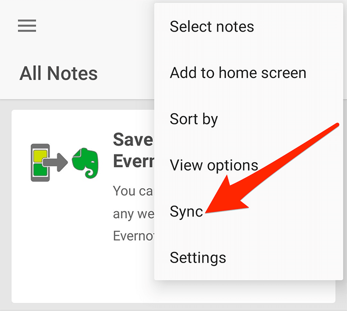 syncrhonize notes evernote onenote