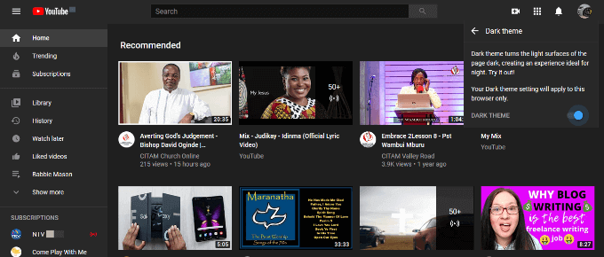 How to Turn On YouTube Dark Mode On Web & Mobile image 7