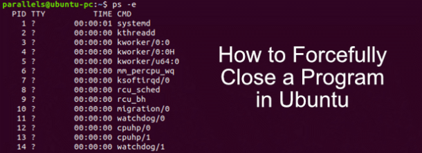 Forcefully Close a Program in Ubuntu