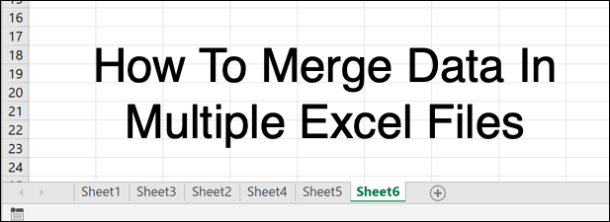 how to consolidate data in excel from different worksheets
