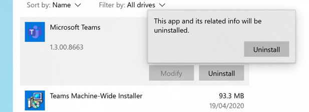 why wont open office uninstall