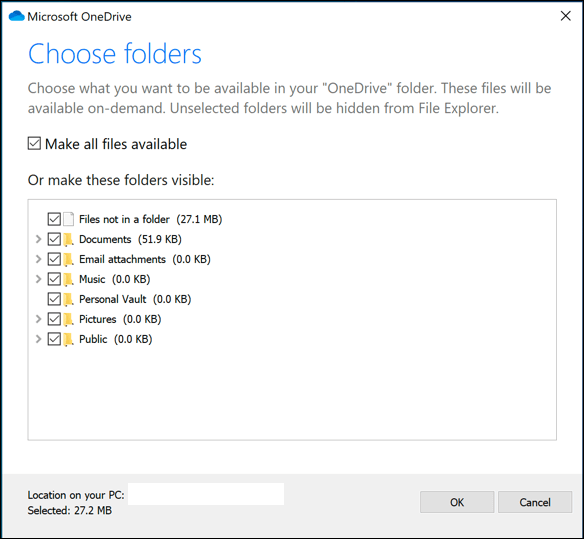 all files from onedrive