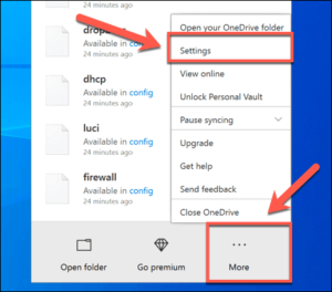 how to disable microsoft onedrive popup