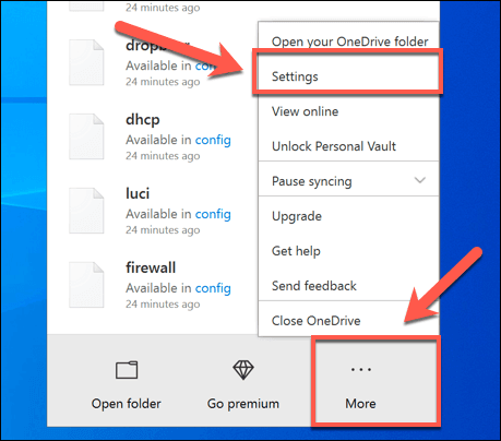 disable microsoft onedrive popup