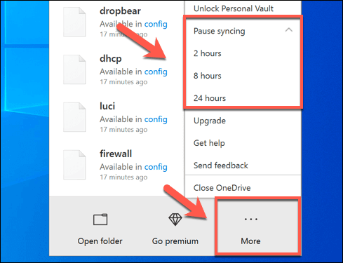 how to pause onedrive on metered connection