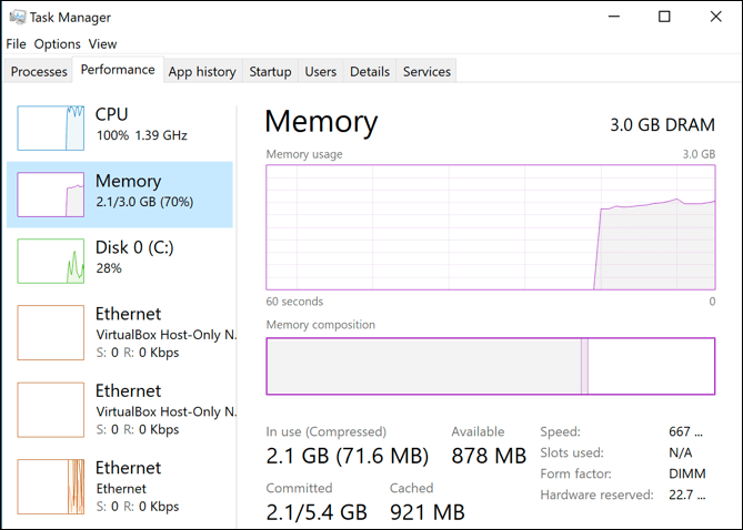 constant blue screen memory management